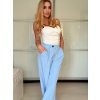 Souprava elegantní sako krátké dlouhý rukáv a kalhoty dámské ALICE (S/M ONE SIZE) ITALSKÁ MÓDA IMWHP25525/DU