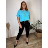 Kalhoty strečové elegantní dámské nadrozměr DIANA (48/50/52 ONE SIZE) ITALSKÁ MÓDA im425425/DU (Velikost 48/50/52, Barva béžová)