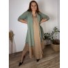 Cardigan letní 3/4 dlouhý rukáv dámský nadrozměr VESUNA (48/50/52 ONE SIZE) ITALSKÁ MÓDA IM425415/DU (Velikost 48/50/52, Barva Černá)