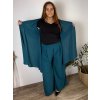 Cardigan letní 3/4 dlouhý rukáv dámský nadrozměr VESUNA (48/50/52 ONE SIZE) ITALSKÁ MÓDA IM425415/DU