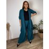 Cardigan letní 3/4 dlouhý rukáv dámský nadrozměr VESUNA (48/50/52 ONE SIZE) ITALSKÁ MÓDA IM425415/DU