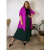 Cardigan letní 3/4 dlouhý rukáv dámský nadrozměr VESUNA (48/50/52 ONE SIZE) ITALSKÁ MÓDA IM425415/DU