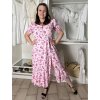 Šaty elegantní letní krátký rukáv dámské (S/M/L ONE SIZE) ITALSKÁ MÓDA IMWGB255121/DU