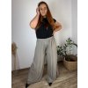 Kalhoty dlouhé letní dámské nadrozměr DANIELLA (48/50/52 ONE SIZE) ITALSKÁ MÓDA IM425258/DR