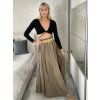 Sukně dlouhá s kapsami s páskem dámská SISI (S/M/L ONE SIZE) ITALSKÁ MÓDA IM425239/DU