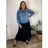 Bunda riflová krátká dámská (XL-5XL) MOON GIRL MOON25GYD7259/DUR (Velikost XL, Barva modrá)