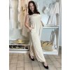 Overal dlouhý elegantní žabičkovaný carmen bez rukávu dámský (S/M/L ONE SIZE) ITALSKÁ MÓDA IM425322/DUR (Velikost S/M/L, Barva růžová fuchsiová)