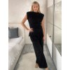 Souprava elegantní tričko bez rukávu a kalhoty dlouhé dámské LUCY (S/M/L ONE SIZE) ITALSKÁ MÓDA IMWAC251491/DU (Velikost S/M/L, Barva Černá)