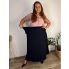 Sukně dlouhá s kapsami dámská nadrozměr BRITA (48/50/52 ONE SIZE) ITALSKÁ MÓDA IM4252000/DU (Velikost 48/50/52, Barva Černá)