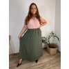 Sukně dlouhá s kapsami dámská nadrozměr BRITA (48/50/52 ONE SIZE) ITALSKÁ MÓDA IM4252000/DU (Velikost 48/50/52, Barva Černá)