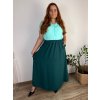 Sukně dlouhá s kapsami dámská nadrozměr BRITA (48/50/52 ONE SIZE) ITALSKÁ MÓDA IM4252000/DU (Velikost 48/50/52, Barva Černá)