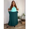 Sukně dlouhá s kapsami dámská nadrozměr BRITA (48/50/52 ONE SIZE) ITALSKÁ MÓDA IM4252000/DU (Velikost 48/50/52, Barva Černá)