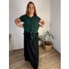 Košile s rukávkem dámská nadrozměr ANTONIE (46/48/50 ONE SIZE) ITALSKÁ MÓDA IM4251112/DU (Velikost 46/48/50, Barva růžová starorůžová)