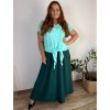 Košile s rukávkem dámská nadrozměr ANTONIE (46/48/50 ONE SIZE) ITALSKÁ MÓDA IM4251112/DU (Velikost 46/48/50, Barva růžová starorůžová)