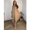 Šaty dlouhé letní na ramínka dámské nadrozměr LOLA (42/44/46 ONE SIZE) ITALSKÁ MÓDA IM4251113/DU (Velikost 42/44/46, Barva Černá)