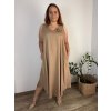 Šaty dlouhé letní na ramínka dámské nadrozměr LOLA (42/44/46 ONE SIZE) ITALSKÁ MÓDA IM4251113/DU (Velikost 42/44/46, Barva Černá)