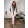Bunda oversize slabá na zip s kapucí dlouhý rukáv dámská nadrozměr HOPE (42/44/46 ONE SIZE) ITALSKÁ MÓDA IMC250102/DR (Velikost 42/44/46, Barva béžová)