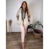Bunda oversize slabá na zip s kapucí dlouhý rukáv dámská nadrozměr HOPE (42/44/46 ONE SIZE) ITALSKÁ MÓDA IMC250102/DR (Velikost 42/44/46, Barva béžová)