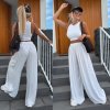 Kalhoty dlouhé letní dámské nadrozměr (S/M/L ONE SIZE) ITALSKÁ MÓDA IMWGB25228/DUR (Velikost S/M/L, Barva Černá)