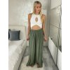Kalhoty dlouhé letní dámské nadrozměr (S/M/L ONE SIZE) ITALSKÁ MÓDA IMWGB25228/DUR (Velikost S/M/L, Barva Černá)
