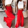Kalhoty dlouhé letní dámské nadrozměr (S/M/L ONE SIZE) ITALSKÁ MÓDA IMWGB25228/DUR (Velikost S/M/L, Barva Černá)
