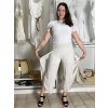 Kalhoty dlouhé aladinky letní dámské (S/M/L ONE SIZE) ITALSKÁ MÓDA IMD24029/DUR (Velikost S/M/L, Barva Černá)