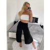 Kalhoty dlouhé aladinky letní dámské (S/M/L ONE SIZE) ITALSKÁ MÓDA IMD24029/DUR (Velikost S/M/L, Barva Černá)