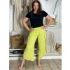 Kalhoty dlouhé aladinky letní dámské (S/M/L ONE SIZE) ITALSKÁ MÓDA IMD24029/DUR (Velikost S/M/L, Barva Černá)