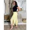 Kalhoty dlouhé aladinky letní dámské (S/M/L ONE SIZE) ITALSKÁ MÓDA IMD24029/DUR (Velikost S/M/L, Barva Černá)
