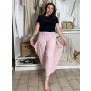 Kalhoty dlouhé aladinky letní dámské (S/M/L ONE SIZE) ITALSKÁ MÓDA IMD24029/DUR (Velikost S/M/L, Barva Černá)
