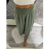 Kalhoty dlouhé aladinky letní dámské (S/M/L ONE SIZE) ITALSKÁ MÓDA IMD24029/DUR (Velikost S/M/L, Barva Černá)