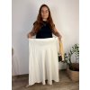 Sukně maxi s páskem dámská nadrozměr (54/56/58 ONE SIZE) ITALSKÁ MÓDA IMWT251094/DU (Velikost 56/58, Barva béžová)