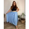 Sukně maxi s páskem dámská nadrozměr (54/56/58 ONE SIZE) ITALSKÁ MÓDA IMWT251094/DU (Velikost 56/58, Barva béžová)