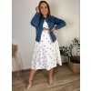 Bunda riflová jeans dámská nadrozměr (2XL-6XL) MOON GIRL SUN24GYD1892/DUR (Velikost 2XL, Barva modrá)