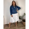 Bunda riflová jeans dámská nadrozměr (2XL-6XL) MOON GIRL SUN24GYD1892/DUR (Velikost 2XL, Barva modrá)