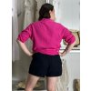 Košile mušelín dlouhý rukáv oversize dámská nadrozměr HANNAH (S/M/L ONE SIZE) ITALSKÁ MÓDA IMD25138/DU (Velikost S/M/L, Barva Černá)