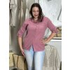 Košile mušelín dlouhý rukáv oversize dámská nadrozměr HANNAH (S/M/L ONE SIZE) ITALSKÁ MÓDA IMD25138/DU (Velikost S/M/L, Barva Černá)
