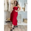 Šaty dlouhé letní carmen přes prsa dámské ORISEA (S/M/L ONE SIZE) ITALSKÁ MÓDA IM425405/DUR (Velikost S/M/L, Barva béžová)