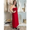 Šaty dlouhé letní carmen přes prsa dámské ORISEA (S/M/L ONE SIZE) ITALSKÁ MÓDA IM425405/DUR (Velikost S/M/L, Barva béžová)