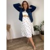 Bunda riflová jeans dámská nadrozměr (6XL-10XL) MOON GIRL SUN25GYD6015/DUR (Velikost 6XL, Barva modrá)