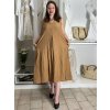 Šaty dlouhé letní oversize na ramínka dámské HELA (S/M/L ONE SIZE) ITALSKÁ MÓDA IM4251114/DUR (Velikost S/M/L, Barva béžová)