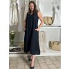 Šaty dlouhé letní oversize na ramínka dámské HELA (S/M/L ONE SIZE) ITALSKÁ MÓDA IM4251114/DUR (Velikost S/M/L, Barva béžová)