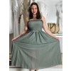 Šaty dlouhé letní na ramínka dámské (S/M/L ONE SIZE) ITALSKÁ MÓDA IMWGS251531/DR (Velikost S/M/L, Barva Černá)