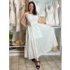 Šaty dlouhé letní na ramínka dámské (S/M/L ONE SIZE) ITALSKÁ MÓDA IMWGS251531/DR (Velikost S/M/L, Barva Černá)