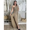 Overal dlouhý letní carmen přes prsa dámské MARTA (S/M/L ONE SIZE) ITALSKÁ MÓDA IM425411/DU (Velikost S/M/L, Barva béžová)