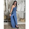 Overal dlouhý letní carmen přes prsa dámské MARTA (S/M/L ONE SIZE) ITALSKÁ MÓDA IM425411/DU (Velikost S/M/L, Barva béžová)