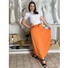 Sukně dlouhá dámská LUCIA (S/M/L ONE SIZE) ITALSKÁ MÓDA IMWBL25483/DU (Velikost S/M/L, Barva oranžová)