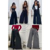 Kalhoty elegantní s páskem dámské (S/M/L ONE SIZE) ITALSKÁ MÓDA IMPLI2517303/DU (Velikost S/M/L, Barva Černá)