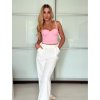 Croptop na ramínka dámský (S/M/L ONE SIZE) ITALSKÁ MÓDA IMPLP2490050090/DU (Velikost S/M/L, Barva růžová)