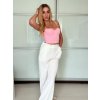 Croptop na ramínka dámský (S/M/L ONE SIZE) ITALSKÁ MÓDA IMPLP2490050090/DU (Velikost S/M/L, Barva růžová)